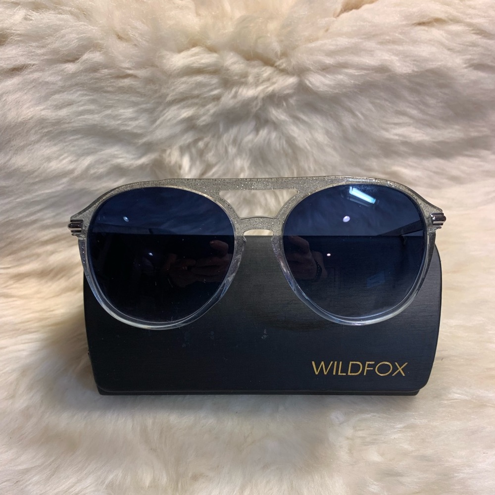Wildfox Baroness Glitter Gradient Sunglasses - image 1